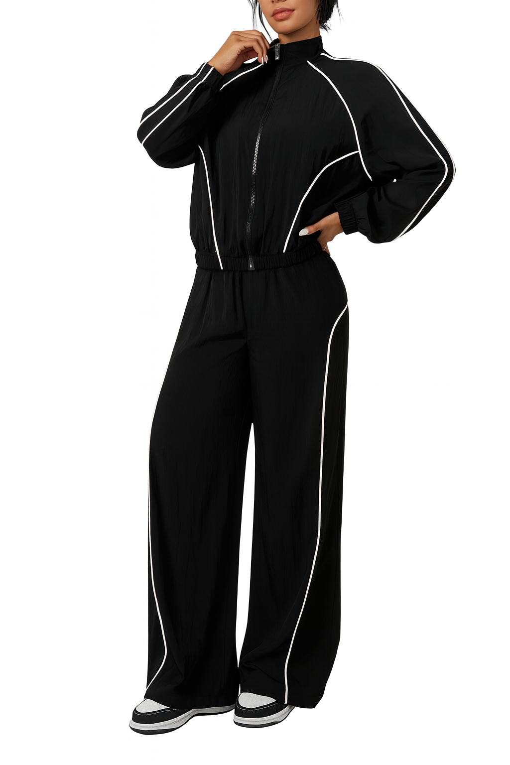 New Passos Black Reflective Tracksuit