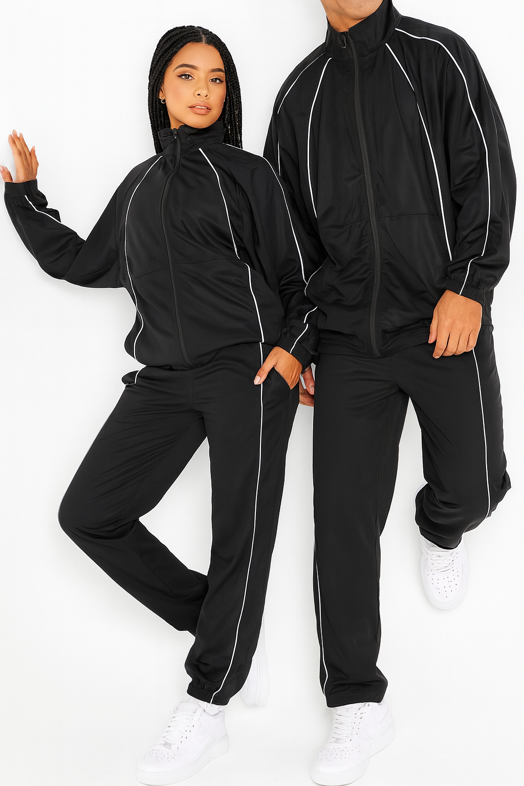 New Passos Black Reflective Tracksuit
